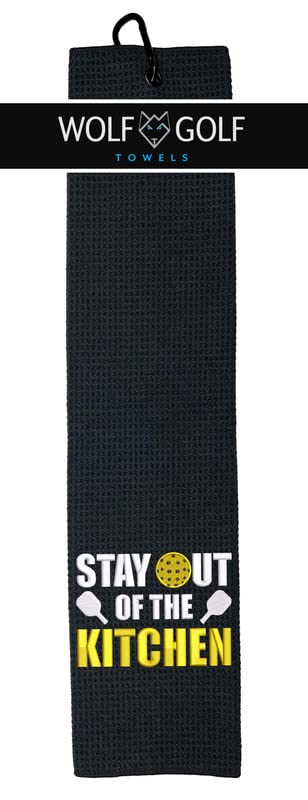 Funny Embroidered Pickleball Towel for Retirement - Gear