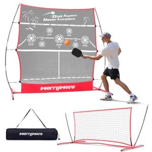 MerryMove 2-in-1 Pickleball Rebounder for Solo Practice