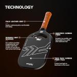 Pokhon Carbon Fiber Pickleball Paddle for Power