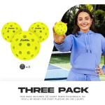 Franklin Sports Silent Serve Foam Pickleballs - 3 Pack