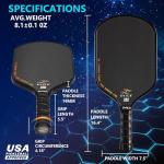High Performance 3K Carbon Fiber Pickleball Paddle