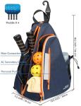 OUTPLORER Pickleball Bag: Adjustable Sling Crossbody Backpack