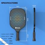 Toovem T3000 Carbon Fiber Pickleball Paddle