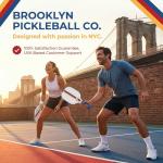 Brooklyn Pickleball Co. Carbon Fiber Paddle - White
