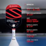 Selkirk Vanguard Power Air Pickleball Paddle - Black & Red