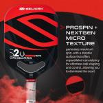 Selkirk Vanguard Power Air Pickleball Paddle - Black & Red