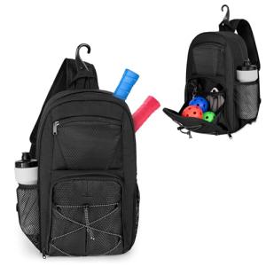 GOBUROS Crossbody Pickleball Sling Bag for Paddles