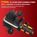 YVmove Carbon Fiber Pickleball Paddle for Spin