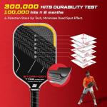 YVmove Carbon Fiber Pickleball Paddle for Spin