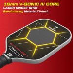 YVmove Carbon Fiber Pickleball Paddle for Spin