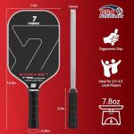 YVmove Carbon Fiber Pickleball Paddle for Spin