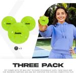 Franklin Sports Max Grit Pickleballs - 3 Pack
