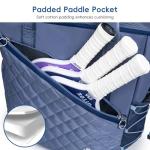 Women's Quilted Pickleball Tote Bag with Fence Hook
