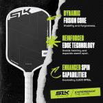 Selkirk Sport SLK ERA Power Pickleball Paddle | Carbon Fiber & Fiberglass Hybrid Face for Power, Spin & Control | Dynamic Fusion Core | Professional Pickleball Paddles | Elongated White