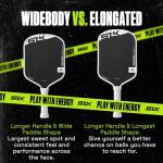 Selkirk Sport SLK ERA Power Pickleball Paddle | Carbon Fiber & Fiberglass Hybrid Face for Power, Spin & Control | Dynamic Fusion Core | Professional Pickleball Paddles | Elongated White