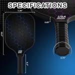 Jobunai Carbon Fiber Pickleball Paddles - 2 Pack