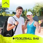 Adjustable Pickleball Sling Bag with Water Bottle Holder