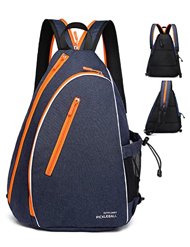 OUTPLORER Pickleball Bag: Adjustable Sling Crossbody Backpack