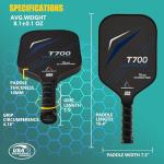 3K Carbon Fiber Pickleball Paddle for Power & Spin