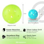 PIKKOFUN Silent Mini Pickleball Balls - 5 Pack