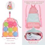 EdenRiver Women's Pickleball Backpack with Water Bottle