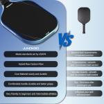 2 Pickleball Paddles - Carbon Graphite Composite