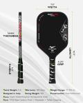 Nightblade Carbon Fiber Pickleball Paddle with Spin