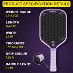 High-Performance Raw Carbon Fiber Pickleball Paddle