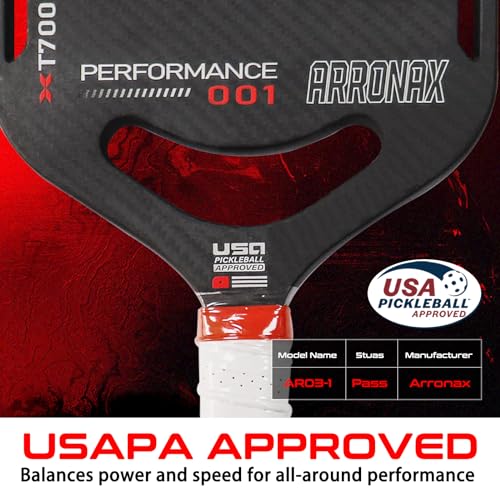 Arronax Pickleball Paddles: Usapa Approved T700 Racket