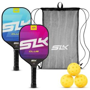 SLK Club Pickleball Paddle Bundle – 2 Paddles & Balls