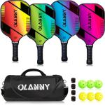 OLANNY Graphite Pickleball Paddle Set with Balls