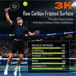 T700 Carbon Fiber Pickleball Paddle for Advanced Players