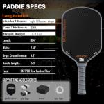 T700 Carbon Fiber Pickleball Paddle for Advanced Players