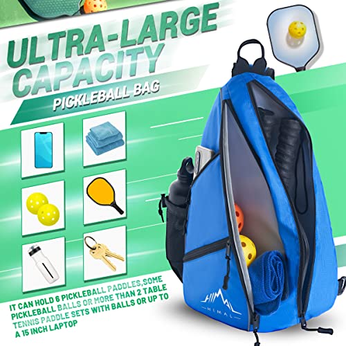 HIMAL Pickleball Bag - Adjustable Sling Backpack