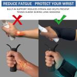 Fjalljós Pickleball Dink Train Wrist Brace - Black