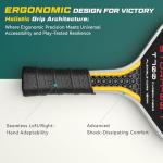 YVmove Carbon Fiber Pickleball Paddle for Spin