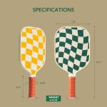 Set of 2 USAPA Approved Graphite Pickleball Paddles