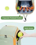 Mint Green Pickleball Backpack with Shoe Compartment