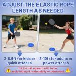 Beeplove Elastic Pickleball Trainer with 164FT Rope