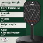 YVmove Carbon Fiber Pickleball Paddle for Spin