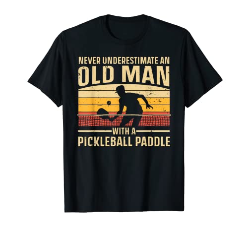 Men Women Pickleball Paddle Player T-Shirt with Cool Art
