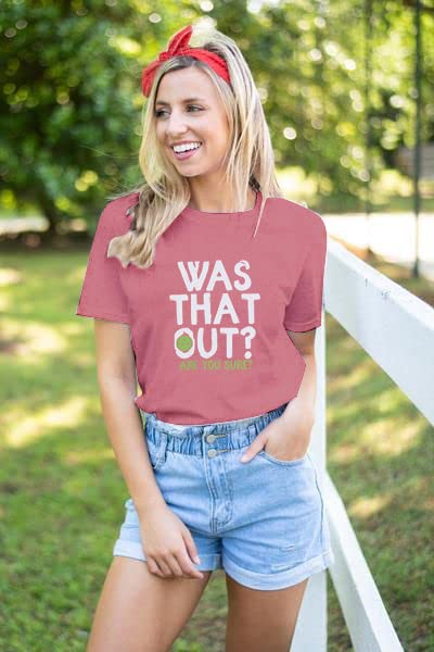 Women's Pickleball Graphic Tee Tops - Pink