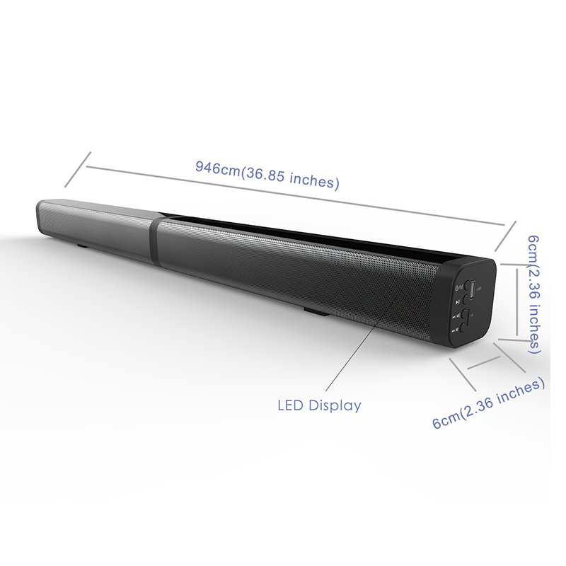 Wireless Soundbar with Subwoofer and Optical for TV
