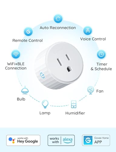 Smart WiFi Plugs with Voice Control & Timer