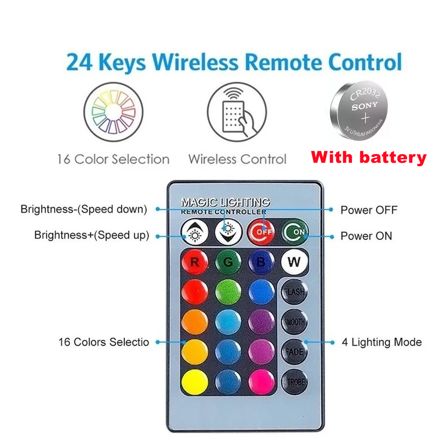 Smart RGBW LED Lamp with Remote Control
