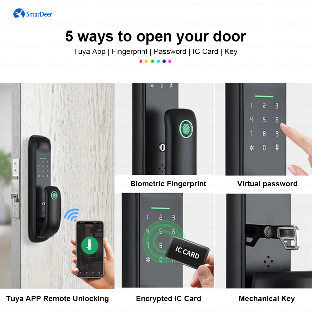 SmarDeer Wifi Fingerprint Smart Lock