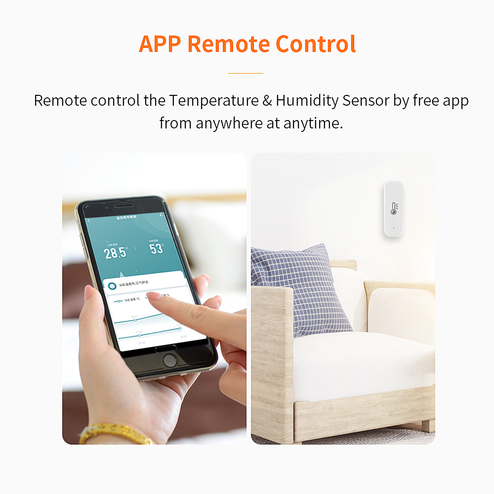 ZigBee/Wifi Smart Temperature & Humidity Sensor for Home Automation