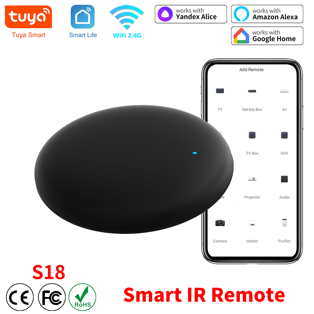 Smart WiFi IR Remote for TV & AC