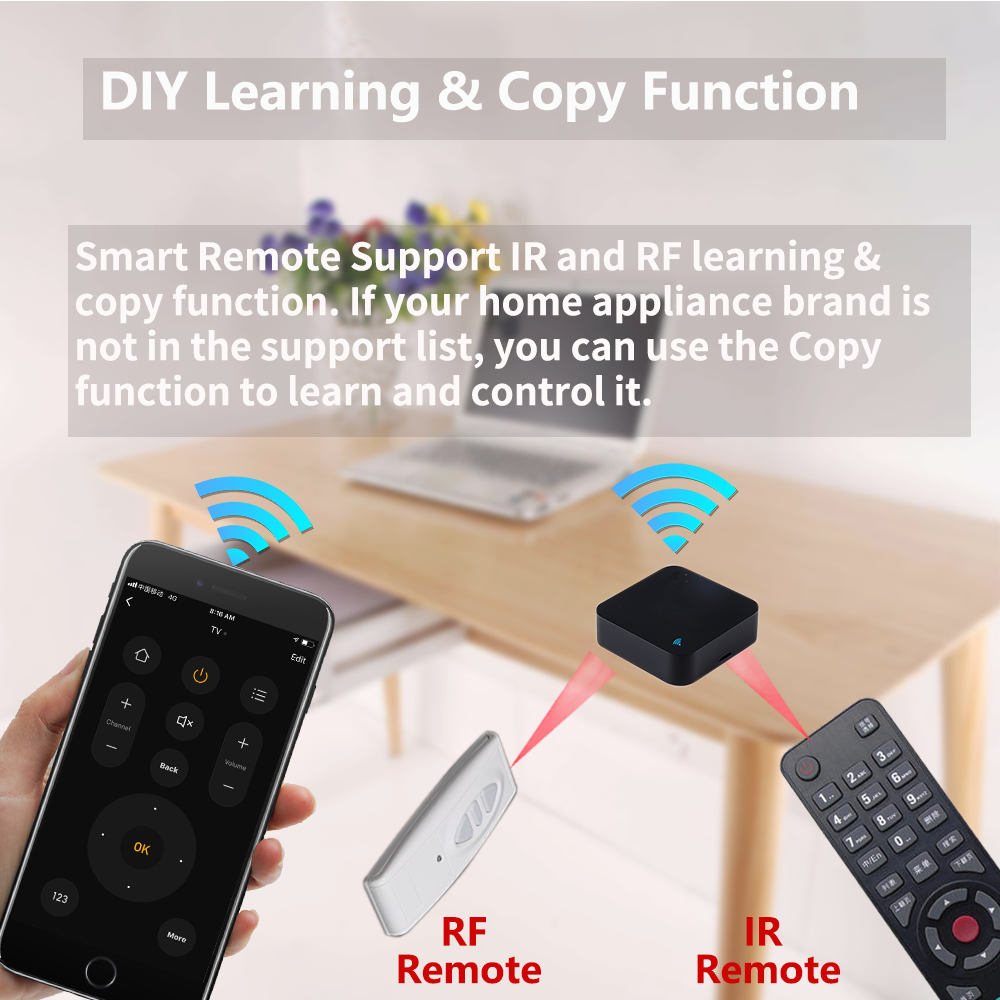 WiFi Smart Home Remote Control for Air Conditioner & TV