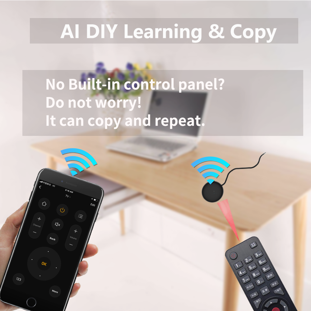 Smart WiFi IR Remote for TV & AC